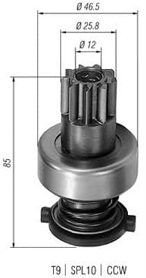 MAGNETI MARELLI Pastorok štartéra 940113020124 1
