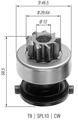 MAGNETI MARELLI Pastorok štartéra 940113020136 1