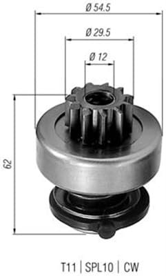 MAGNETI MARELLI Pastorok štartéra 940113020217 1