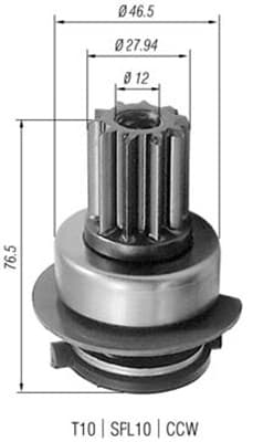 MAGNETI MARELLI Pastorok štartéra 940113020223 1