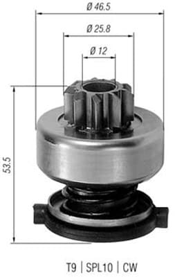 MAGNETI MARELLI Pastorok štartéra 940113020226 1