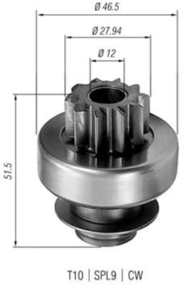 MAGNETI MARELLI Pastorok štartéra 940113020227 1