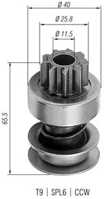 MAGNETI MARELLI Pastorok štartéra 940113020236 1