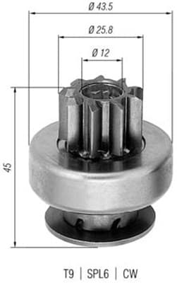 MAGNETI MARELLI Pastorok štartéra 940113020237 1