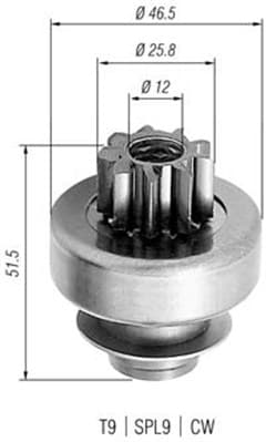 MAGNETI MARELLI Pastorok štartéra 940113020240 1