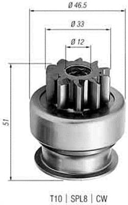 MAGNETI MARELLI Pastorok štartéra 940113020258 1