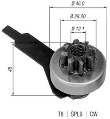 MAGNETI MARELLI Pastorok štartéra 940113020280 1