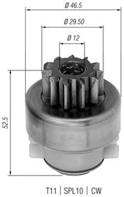 MAGNETI MARELLI Pastorok štartéra 940113020283 1