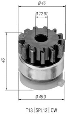 MAGNETI MARELLI Pastorok štartéra 940113020294 1