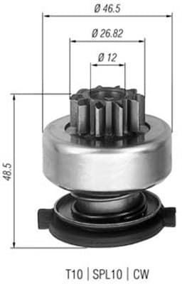 MAGNETI MARELLI Pastorok štartéra 940113020309 1