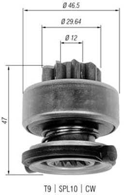 MAGNETI MARELLI Pastorok štartéra 940113020335 1