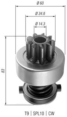 MAGNETI MARELLI Pastorok štartéra 940113020358 1