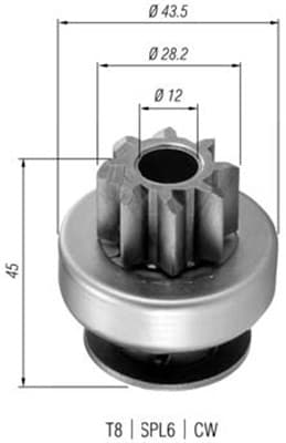 MAGNETI MARELLI Pastorok štartéra 940113020362 1