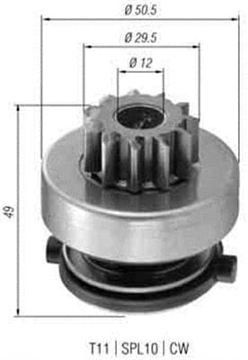 MAGNETI MARELLI Pastorok štartéra 940113020366 1