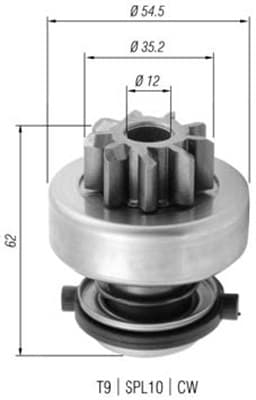 MAGNETI MARELLI Pastorok štartéra 940113020375 1