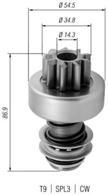 MAGNETI MARELLI Pastorok štartéra 940113020380 1