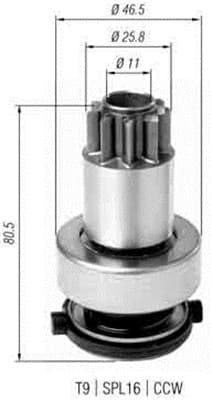 MAGNETI MARELLI Pastorok štartéra 940113020385 1
