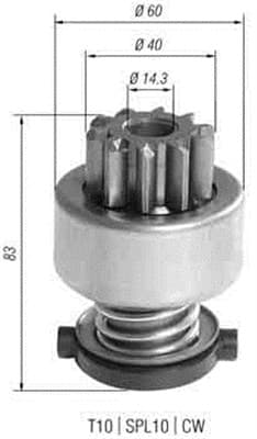 MAGNETI MARELLI Pastorok štartéra 940113020393 1