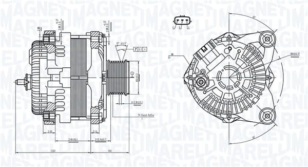 MAGNETI MARELLI Alternátor 063732182010 1