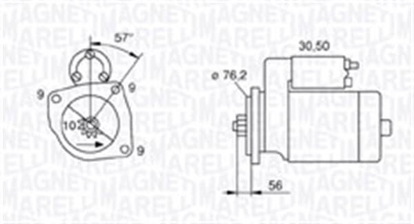 MAGNETI MARELLI Štartér 063720801010 1