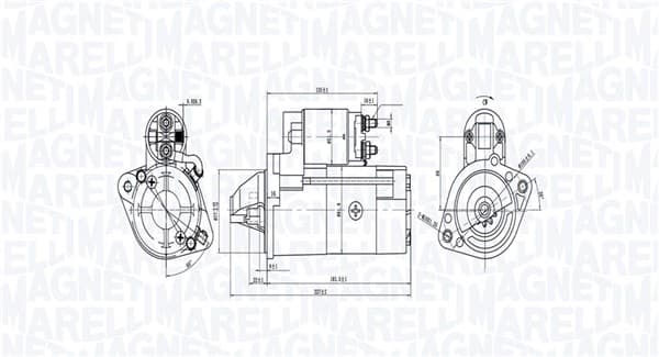 MAGNETI MARELLI Štartér 063728010410 1