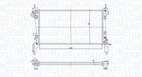 MAGNETI MARELLI Chladič motora 350213172600 1