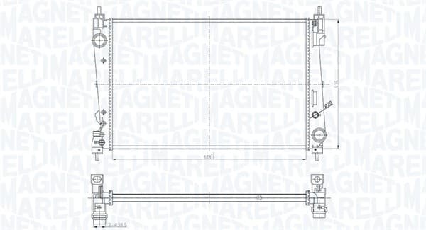 MAGNETI MARELLI Chladič motora 350213184300 1