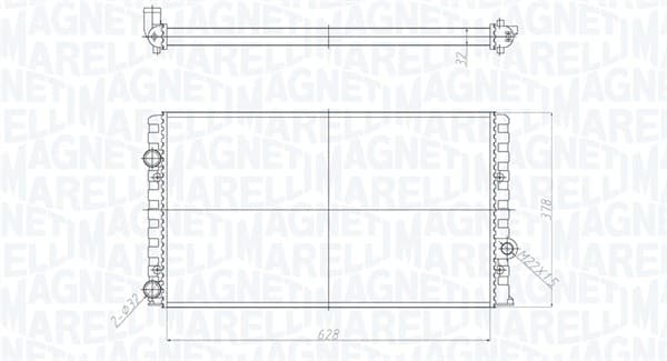 MAGNETI MARELLI Chladič motora 350213190700 1