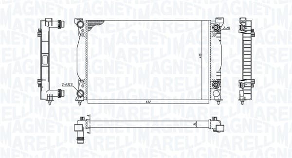 MAGNETI MARELLI Chladič motora 350213196600 1