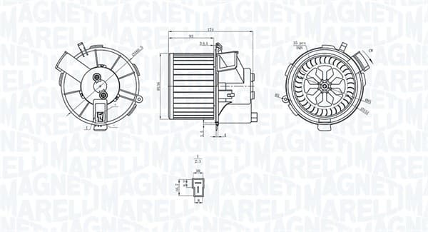 MAGNETI MARELLI Vnútorný ventilátor 069412200010 1