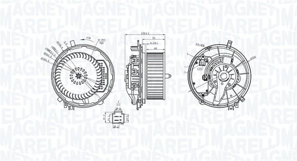 MAGNETI MARELLI Vnútorný ventilátor 069412245010 1