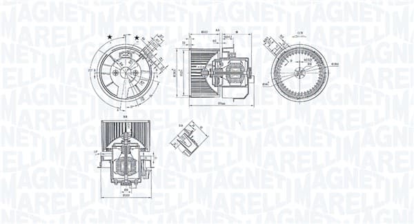 MAGNETI MARELLI Vnútorný ventilátor 069412247010 1