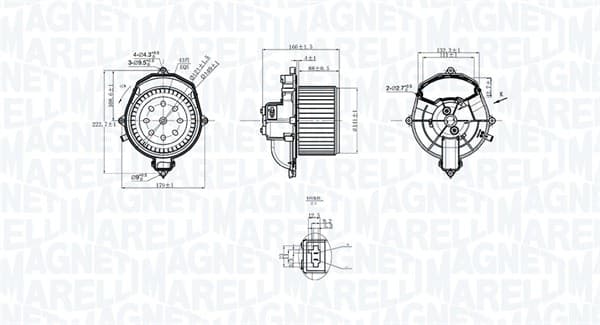 MAGNETI MARELLI Vnútorný ventilátor 069412266010 1