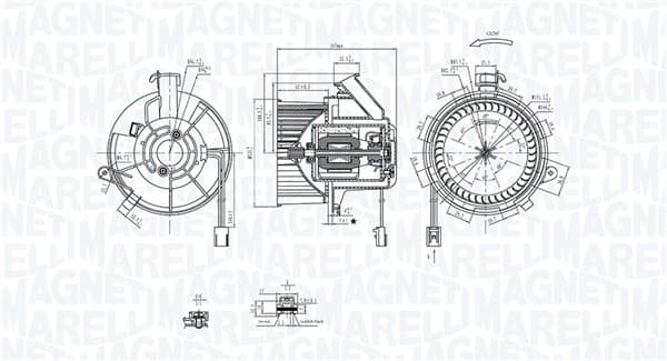 MAGNETI MARELLI Vnútorný ventilátor 069412290010 1