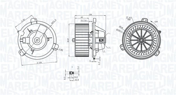 MAGNETI MARELLI Vnútorný ventilátor 069412313010 1