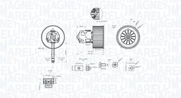 MAGNETI MARELLI Vnútorný ventilátor 069412344010 1