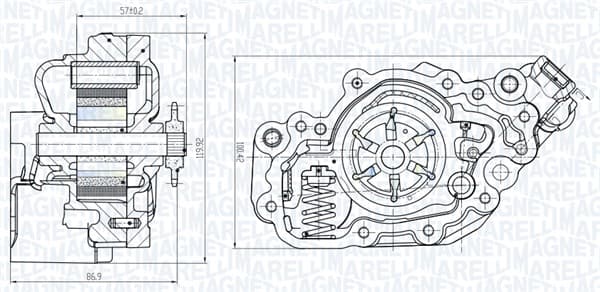 MAGNETI MARELLI Olejové čerpadlo 351516000082 1