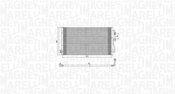 MAGNETI MARELLI Kondenzátor klimatizácie 350203751000 1