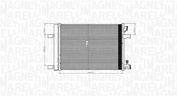 MAGNETI MARELLI Kondenzátor klimatizácie 350203769000 1