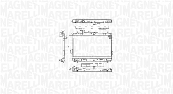 MAGNETI MARELLI Chladič motora 350213110400 1