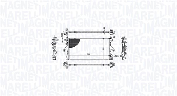 MAGNETI MARELLI Chladič motora 350213213100 1