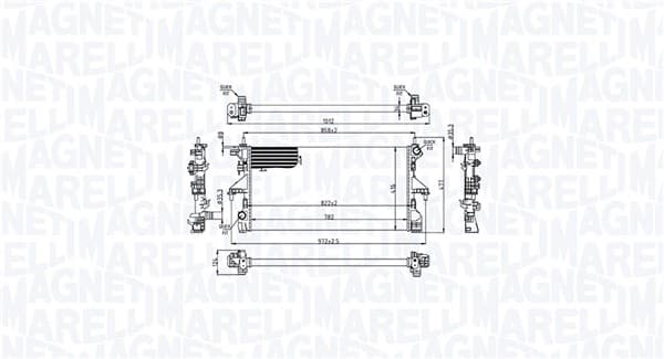 MAGNETI MARELLI Chladič motora 350213215200 1