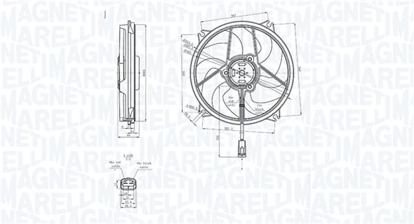 MAGNETI MARELLI Ventilátor chladenia motora 069422839010 1