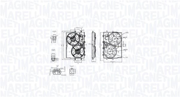 MAGNETI MARELLI Ventilátor chladenia motora 069422853010 1