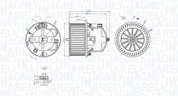MAGNETI MARELLI Vnútorný ventilátor 069412352010 1