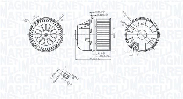 MAGNETI MARELLI Vnútorný ventilátor 069412729010 1