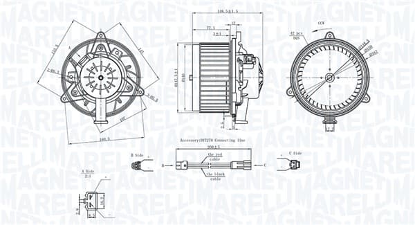 MAGNETI MARELLI Vnútorný ventilátor 069412742010 1