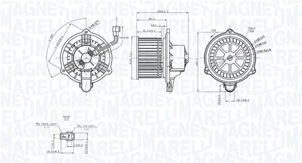 MAGNETI MARELLI Vnútorný ventilátor 069412752010 1