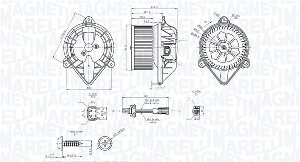 MAGNETI MARELLI Vnútorný ventilátor 069412753010 1