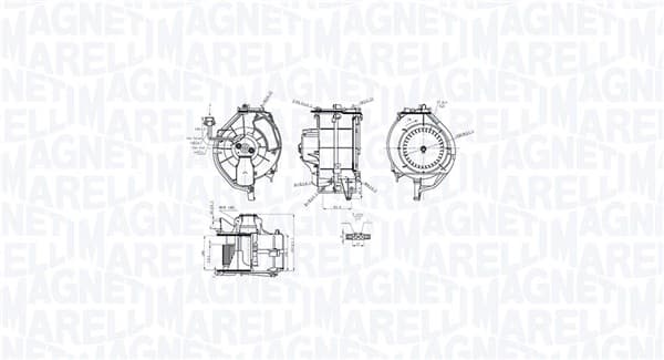 MAGNETI MARELLI Vnútorný ventilátor 069412759010 1